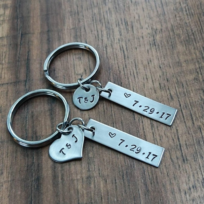 His & Hers Keychains by Black Wolf Designs
